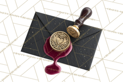 Gothic Victorian Love Letter Clipart, Romantic Stationery Product Image 4