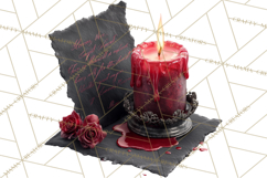 Gothic Victorian Love Letter Clipart, Romantic Stationery Product Image 2