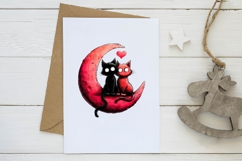 Gothic love romance valentines day clipart Product Image 3