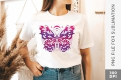 Gothic Butterfly T-shirt Design Sublimation PNG Product Image 1