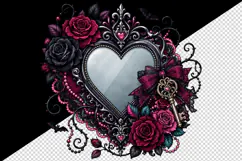 Gothic tumbler, mug wrap, clipart sublimation design Product Image 2