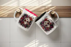 Gothic tumbler, mug wrap, clipart sublimation design Product Image 3