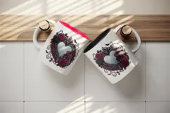 Gothic tumbler, mug wrap, clipart sublimation design Product Image 3