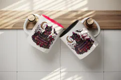 Gothic tumbler, mug wrap, clipart sublimation design Product Image 3