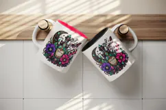 Gothic tumbler, mug wrap, clipart sublimation design Product Image 3