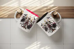 Gothic tumbler, mug wrap, clipart sublimation design Product Image 3
