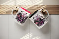 Gothic tumbler, mug wrap, clipart sublimation design Product Image 3