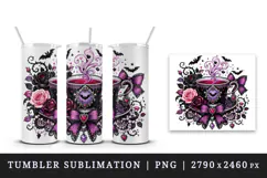 Gothic tumbler, mug wrap, clipart sublimation design Product Image 4