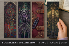 Gothic bookmarks printable sublimation bookmark design Product Image 1