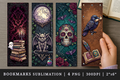 Gothic bookmarks printable sublimation bookmark design Product Image 1