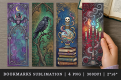 Gothic bookmarks printable sublimation bookmark design Product Image 1