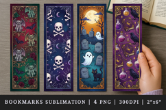 Gothic bookmarks printable sublimation bookmark design Product Image 1