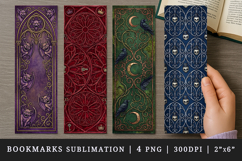 Gothic bookmarks printable sublimation bookmark design Product Image 1