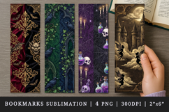 Gothic bookmarks printable sublimation bookmark design Product Image 1