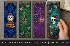 Gothic bookmarks printable sublimation bookmark design Product Image 1