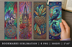 Gothic bookmarks printable sublimation bookmark design Product Image 1