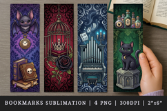 Gothic bookmarks printable sublimation bookmark design Product Image 1
