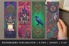 Gothic bookmarks printable sublimation bookmark design Product Image 1