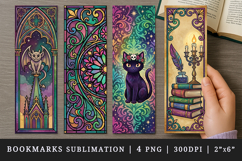 Gothic bookmarks printable sublimation bookmark design Product Image 1