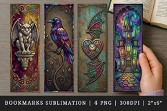 Gothic bookmarks printable sublimation bookmark design Product Image 1