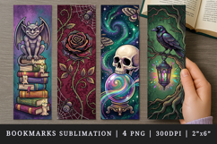 Gothic bookmarks printable sublimation bookmark design Product Image 1