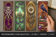 Gothic bookmarks printable sublimation bookmark design Product Image 1