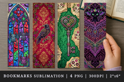 Gothic bookmarks printable sublimation bookmark design Product Image 1