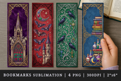 Gothic bookmarks printable sublimation bookmark design Product Image 1