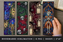 Gothic bookmarks printable sublimation bookmark design Product Image 1