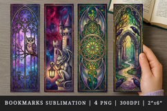 Gothic bookmarks printable sublimation bookmark design Product Image 1