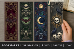 Gothic bookmarks printable sublimation bookmark design Product Image 1