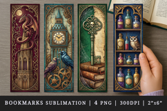 Gothic bookmarks printable sublimation bookmark design Product Image 1