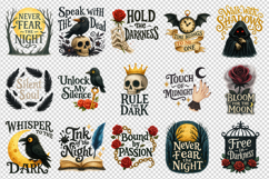Gothic Quote clipart printable sublimation bundle png Product Image 3
