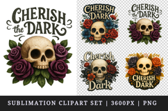 Gothic Quote clipart printable sublimation design png Product Image 1