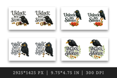 Gothic Quote mug wrap printable sublimation design Product Image 2