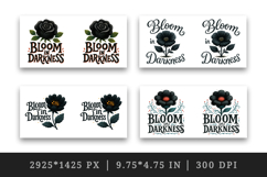 Gothic Quote mug wrap printable sublimation design Product Image 2