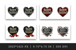 Gothic Quote mug wrap printable sublimation design Product Image 2