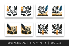 Gothic Quote mug wrap printable sublimation design Product Image 2