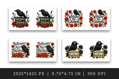 Gothic Quote mug wrap printable sublimation design Product Image 2