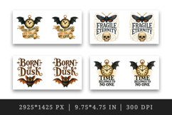 Gothic Quote mug wrap printable sublimation design Product Image 2