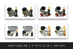 Gothic Quote mug wrap printable sublimation design Product Image 2