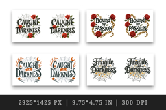 Gothic Quote mug wrap printable sublimation design Product Image 2