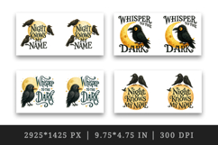 Gothic Quote mug wrap printable sublimation design Product Image 2