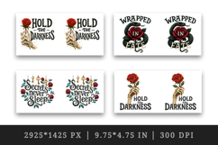 Gothic Quote mug wrap printable sublimation design Product Image 2