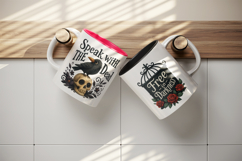 Gothic Quote mug wrap printable sublimation design Product Image 3