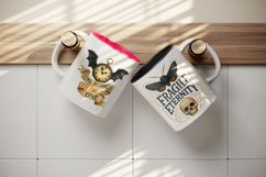 Gothic Quote mug wrap printable sublimation design Product Image 3