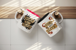 Gothic Quote mug wrap printable sublimation design Product Image 3