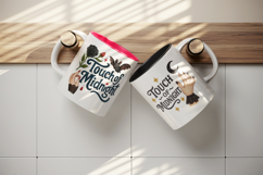 Gothic Quote mug wrap printable sublimation design Product Image 3