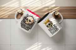 Gothic Quote mug wrap printable sublimation design Product Image 3