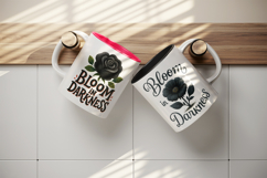 Gothic Quote mug wrap printable sublimation design Product Image 3